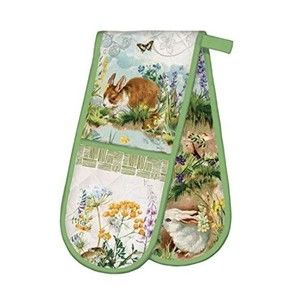 Michel Design Works Double Oven Glove, Bunny Hollow - NWT